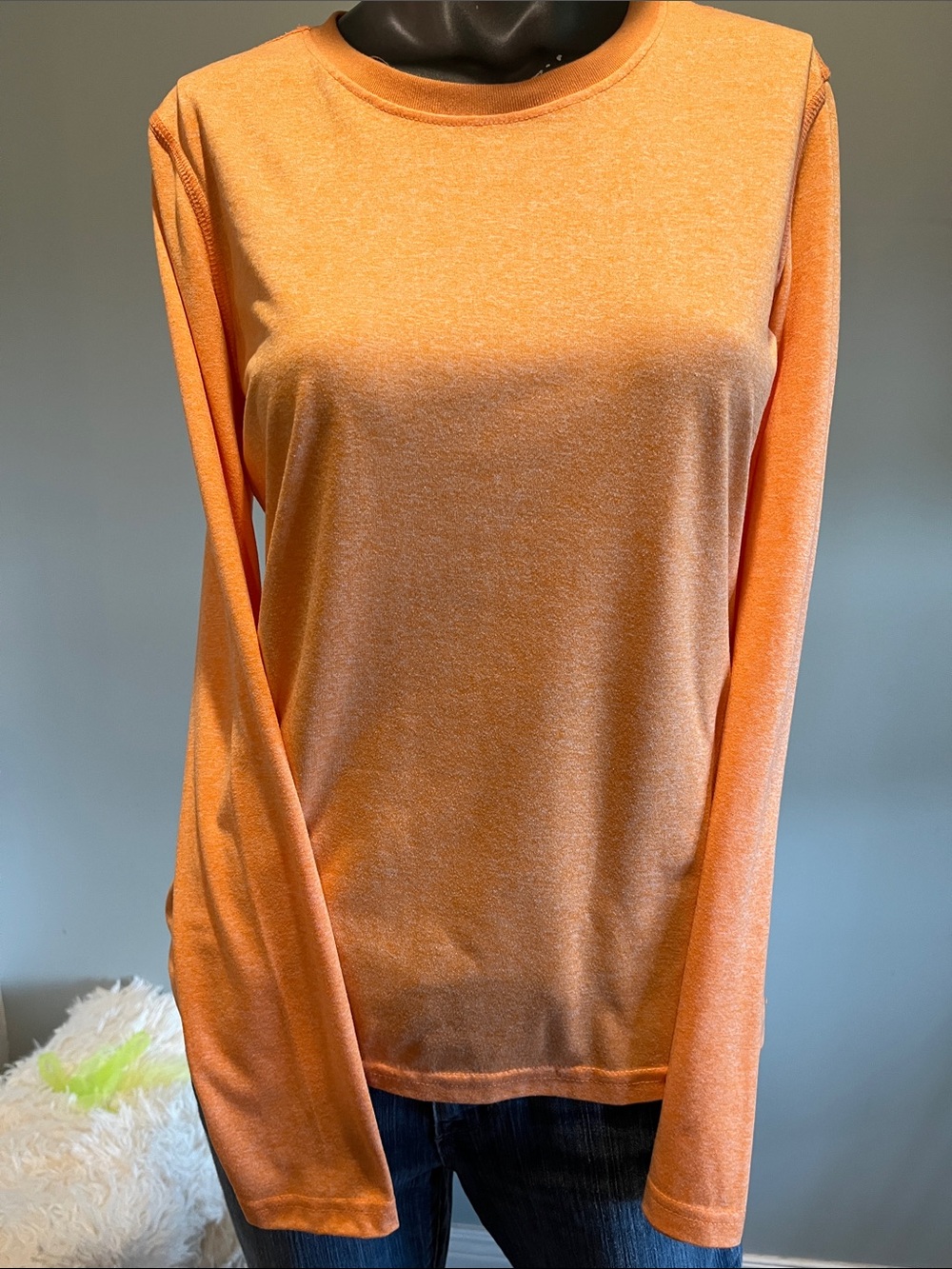 Danskin Now Orange Long Sleeve Active Top